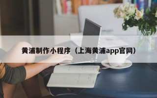 延边黄浦制作小程序（上海黄浦app官网）