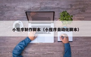 延边小程序制作脚本（小程序自动化脚本）